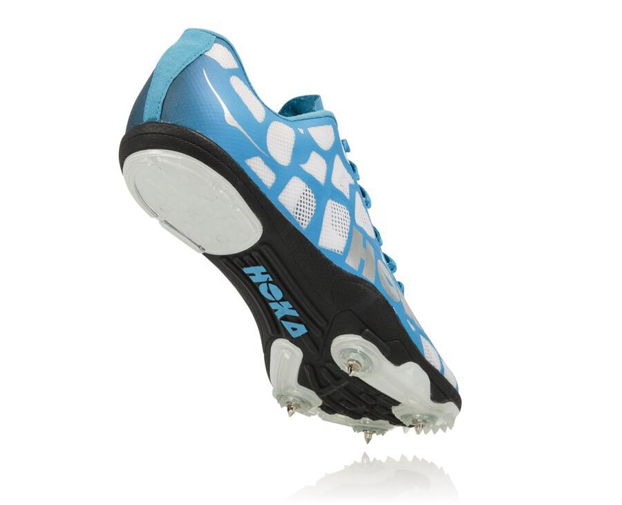 Zapatillas Atletismo Hoka One One Hombre - Rocket X - Blancas/Azules - DFX574896